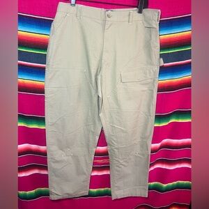 18 East Lightweight Double Knee Ripstop Cargo Pants Tan Size Large